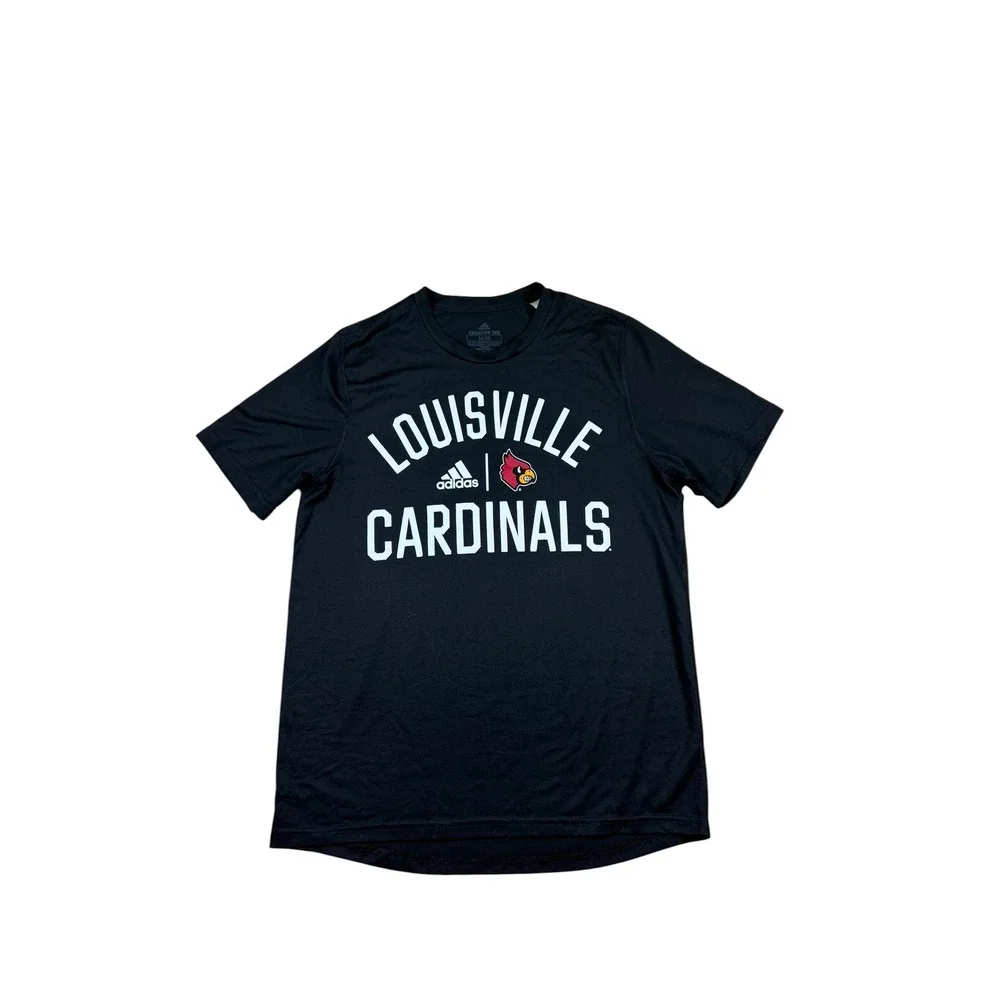 Adidas Louisville Cardinals Creator Tee Mens Medium Black Aeroready Shirt NCAA